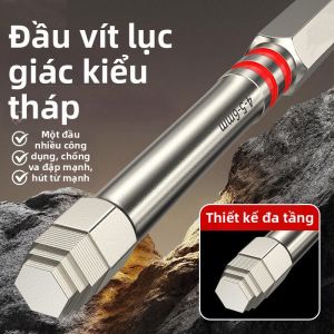 Mũi Vít Điện Hình Lục Giác Thép Hợp Kim Tungsten Từ Tính Dốc