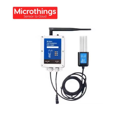 Soil Moisture Temperature EC PH NPK 7 in 1 Sensor 4G Data Logger ...