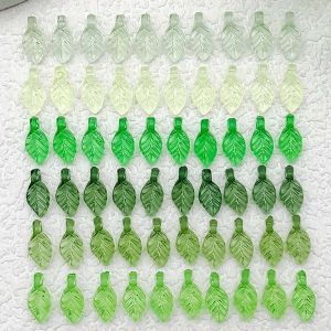 50/60 pieces acrylic small leaf series pendant accessories DIY necklace bracelet earring jewelry making fashion accessories