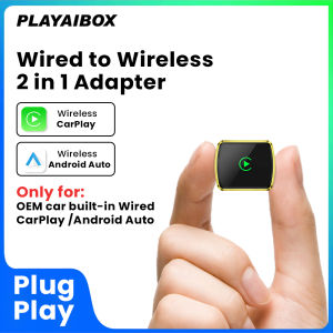 Wired to Wireless CarPlay Android Auto Adapter For OEM Car With Wired CarPlay/Android Auto Smart Mini Box Plug&Play Bluetooth