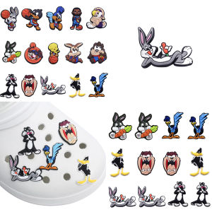 Disney | 9-100PCS Cartoon Rabbit Kingdom Shoe Charm Mix Wholesale PVC Decoration Rabbit Fox Partner Detachable Waterproof To Xmas Gift