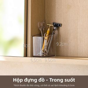 LANJIAOLUO | Hộp Lưu Trữ Ngăn Kéo Gương Tủ Phòng Tắm
