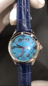Marie Claire Women Leather Strap Watch Blue MCPFR1417-01A