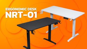 Nubwo โต๊ะปรับระดับ โต๊ะทำงาน โต๊ะคอม ขาเหล็กรุ่น NRT01 สูง 73-118 ซม. ยาว 120 ซม ประกันโครงสร้าง 2 ปี ระบบ&มอเตอร์ 1 ปี