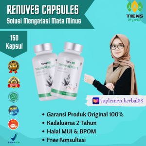 Tianshi Renuves Capsules Obat Mata Minus & Silinder Suplemen Perawatan Mata Paling Ampuh Original