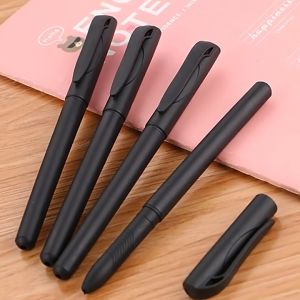 SK-A45 Pulpen Hitam 0.7mm Motif Polos Tinta Hitam Simple Ballpoint / Pena Alat Tulis Kantor Sekolah Pens Black Import