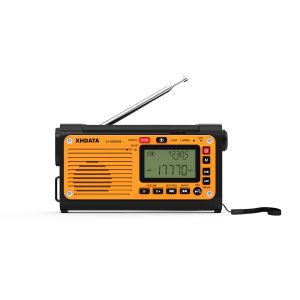 XHDATA D608WB Đài Phát Thanh Năng Lượng Mặt Trời Quay Tay Khẩn Cấp Với Chức Năng Cảnh Báo FM/AM/SW/NOAA Pin Dự Phòng 3000mAh Đèn Pin LED Thiết Bị Liên Lạc Di Động
