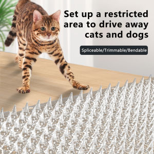 Qumao Network Cat Scat Plastic Mat With Spikes Anti-digging Pet Prickle Strips Weather Resistant Spike Mat Anti-cat Crawling Mat