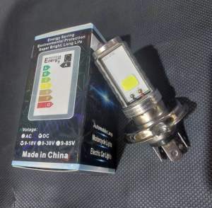 LAMPU UTAMA H4 2 SISI SUOER TERANG PNP VIXION SCOOPY TIGER MEGAPRO VERZA CB150 old dll