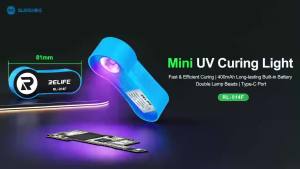 RELIFE RL-014F UV Curing Lamp Fast Curing 3-5 Seconds with Type-C Port 400mAh Battery for Shadowless Glue Optical Glue Repair