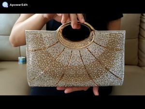 Tas Pesta Wanita Kondangan Import Premium Mewah Terbaru Kristal Dompet Pesta Clutch Bag 28533