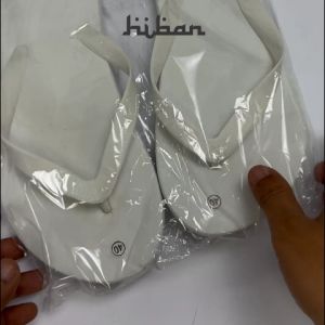 Sandal Jepit Spon Putih Wanita Pria Perlengkapan Haji dan Umroh Hiban Store