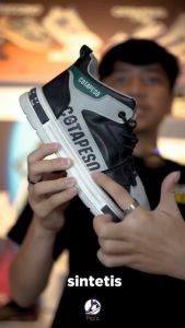 Sneakers Pria Cotapeso Polos Suede Hitam Putih Import Terbaru