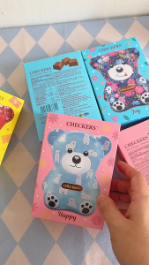 Checkers 30g Teddy Bear Milk Chocolate Box Fun Joy Happy Gift Box - HALAL Birthday Children Teachers Day