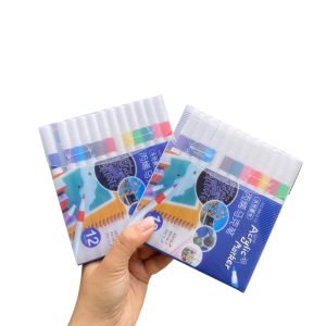 Bộ Bút Màu Acrylic Marker 12 Màu Sắc Cho Bé Tô Màu