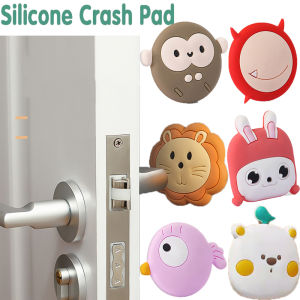 Cute Cartoon Animal Silicone Door Anti-Collision Pad Door Stopper Thickened Silent Safety Shock Absorber Door Lock Protection Pad
