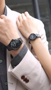 Sunlifex Jam Tangan Pria Santai Bisnis Kalender Tali Stainless Steel Jam Tangan Cowok Original