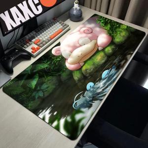 Potdemiel | Slowpoke Cute Floor Mat Mousepad Large Gaming Compute Gamer PC Keyboard Mouses Mat