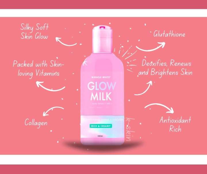 LUXE BODY LOTION MIRACLE WHITE GLOW MILK