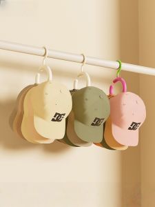 Multi-Functional round Ring Hook for Hat Scarf Storage Home Use Baseball Cap Holder Wardrobe Organizer Non-Shrinking Hanger