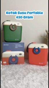 Kotak Susu Bayi Travel Bentuk Kamera 430 Gram Tempat Susu Kedap Udara Food Grade CJ08
