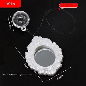 portableInteractive Betta Training Mirror with Retro Mini Engraving for Playful Fish Engagement