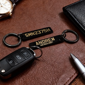 NEXTLAYR Stainless Steel Licence Plate Keychains