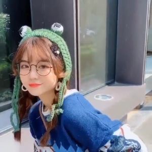 Topi Kodok Rajut Topi Katak Karakter Lucu Frog Hat