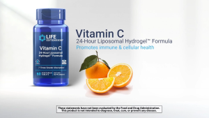 Life Extension Vitamin C 24-Hour Liposomal Hydrogel Formula 60 Tablets - Immune Support Supplement.