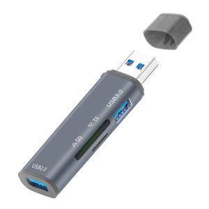 Earise | Đọc Thẻ Đa Năng Type-C SD TF Cho Máy Ảnh DSLR Thẻ Lưu Trữ sang Điện Thoại Máy Tính USB C Dung Lượng Cao Tốc Độ Cao OTG