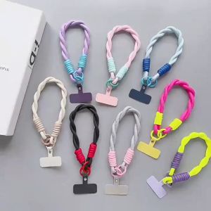 Okey Shop 1PCS Portable Outdoor Anti-Lost Keychain And a Smartphone Accessory Clip-On Lanyard Braided Rope Handheld Cord