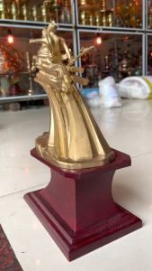 Tượng Đồng Thánh Gióng Để Bàn Cao 24cm