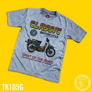 เสื้อยืดคอกลมแขนสั้น ผ้าTK พิมพ์ระบบ Sublimation นุ่ม สวมใส่ สบาย ระบายอากาศไม่ร้อน ( รหัสสินค้า TK 105 )