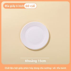 TAFUMAN | Đĩa Giấy Dùng Một Lần Dày Chịu Nhiệt Cấp Thực Phẩm