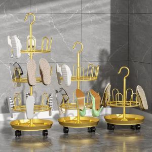 Rotatable Shoe Drying Rack With Water Tray