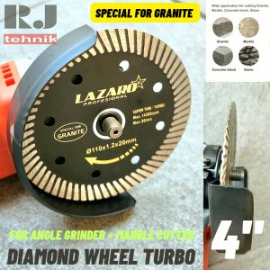 Pisau Potong Granit Keramik Diamond Wheel Blade Turbo Lazaro 4"