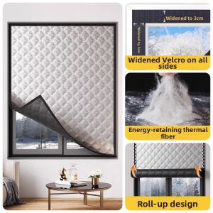 YIMING | Windproof and Warm Insulating Curtain Double Layer Glass Window Seal