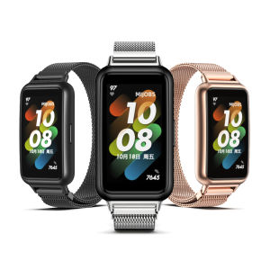 Dây Đeo Cho Huawei Watch Band 7 Phụ Kiện Vòng Đeo Tay Thông Minh Dây Đeo Cổ Tay Thay Thế Dây Đeo Đồng Hồ Kim Loại Correa Cho Huawei Band 7 Dây Đeo