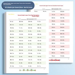 DISCO BEAR | Arithmetic Practice Cards for Grades Upgrade  Addition Subtraction Multiplication Division Daily Training