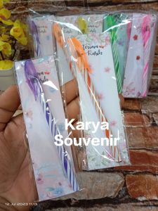 isi 50 pcs - souvenir pernikahan pulpen ulir kemas alas sheby - souvenir pulpen