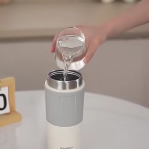 SG Portable Electric Kettle 600ml Stainless Steel Travel Hot Water for Tea/Coffee TEMP Controls LCD Display Auto Shut Off