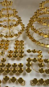 【易购乐】五层49星圆杯灯架/七层108星圆杯灯架 - 单个 4/8小时专用灯架 七星酥油灯架 佛具用品 酥油灯座 拜拜 佛堂 神台灯架