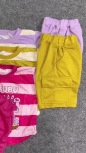 Baju anak labubu usia 1-12 tahun: Setelan baju cargo anak