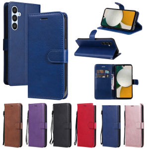 Pure Color Samsung A34/A35 Galaxy A12/A13/A14/A15/A16/A24/A25/A52/A53/A54/A55 Flip Cover Protective Shockproof Full Edge Case
