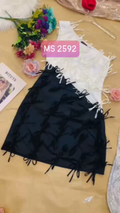 Mydu shop | MS 2592 – Váy dự tiệc vai lệch nơ rực rỡ style sang chảnh thu hút
