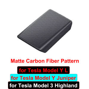 Ốp Bảo Vệ Hộp Tỳ Tay Vân Carbon Tesla Model YL Ra Mắt 2026 Chống Xước Dành Cho Bảng Điều Khiển Trung Tâm Juniper Bảo Vệ Các Đường Viền Nội Thất