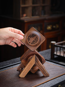 Walnut Wood Tea Cup Coaster Heat Resistant Pad Creative Kung Fu Tea Set Tea Ceremony Accessories Tea Plate Tea Tray