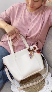 TAKKA - Tas Selempang Wanita Terbaru Sling Bag Cewek Tas Jinjing Handbag Wanita Realpict - Ivory