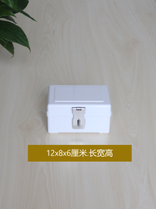 Durable Mini Stamp Storage Box White Lock Head Anti-Fall Convenient Carry Small Business Supplies Creative Cultural Goods