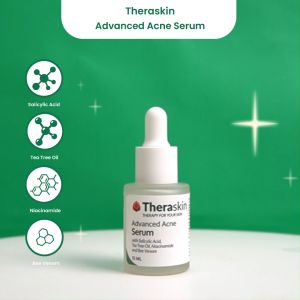 Theraskin BPOM Advanced Acne Serum - Serum untuk Merawat dan Mencerahkan Kulit Jerawat dan Bruntusan dengan Salicylic Acid, Tea Tree Oil, dan Niacinamide